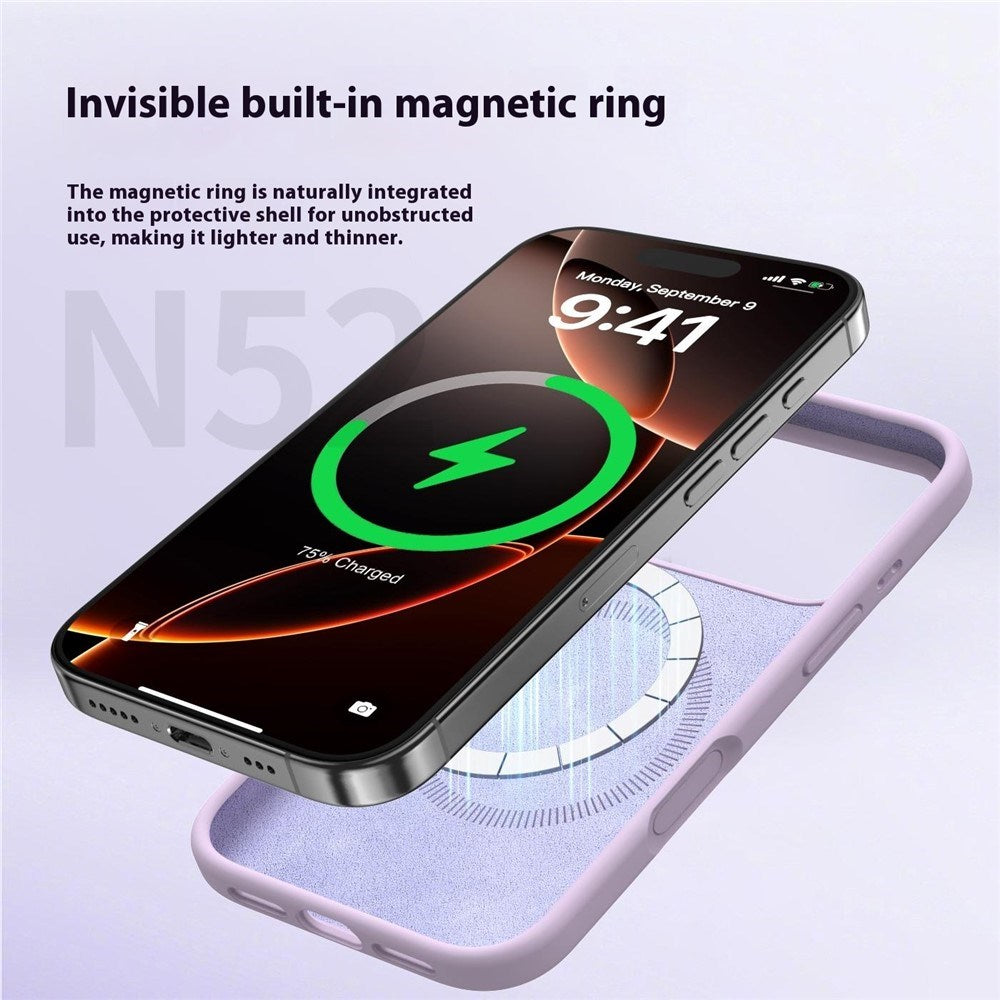 iPhone 17 Pro 2-i-1 Silikone & Hård Plast Mobil Cover – MagSafe Kompatibelt – Mørkegrå