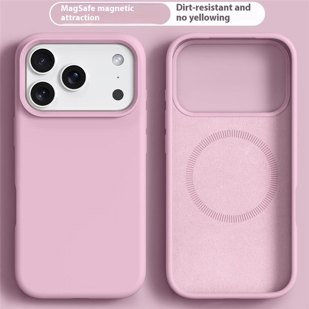 iPhone 17 Pro 2-i-1 Silikone & Hård Plast Mobil Cover – MagSafe Kompatibelt – Pink
