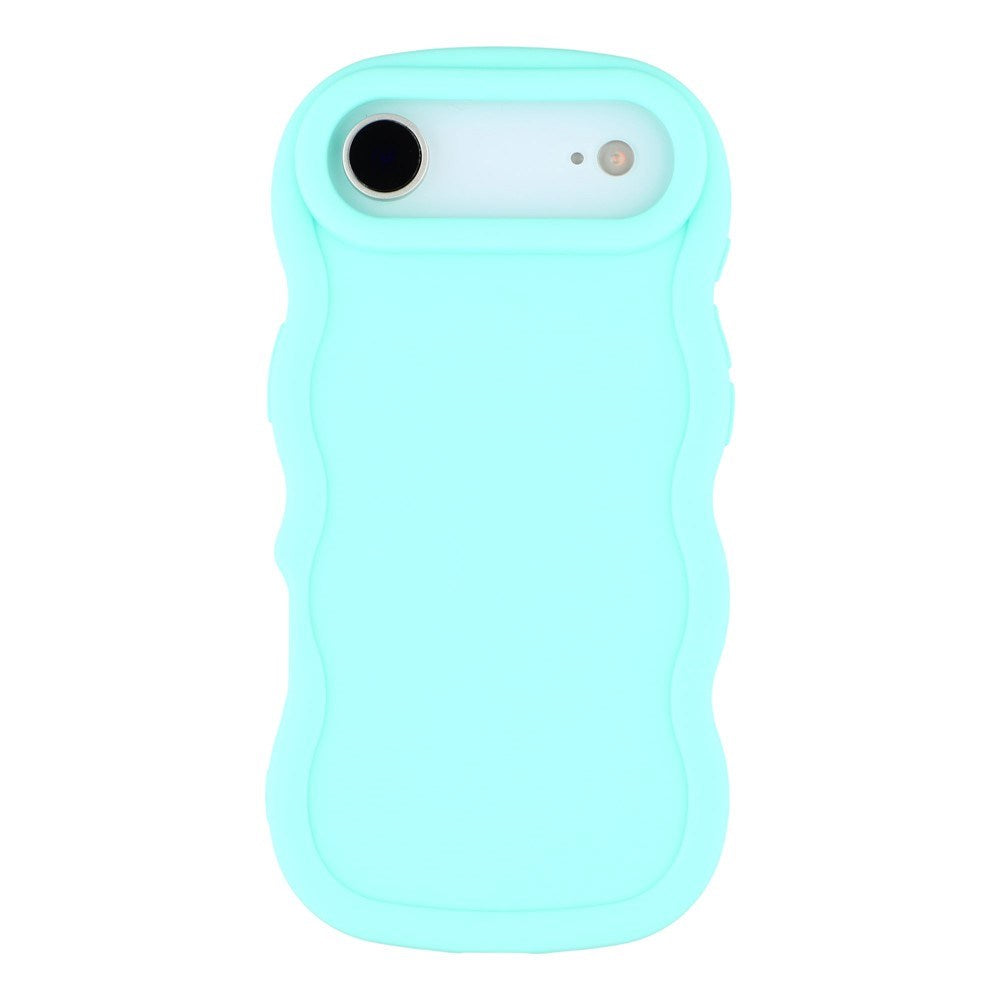 iPhone Air - EIDERWOOD Fleksibelt Plastik Wavy Bagside Cover - Blå