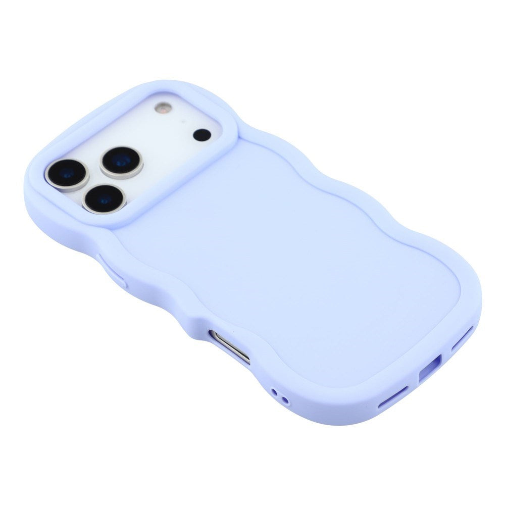 iPhone 17 Pro - EIDERWOOD Fleksibelt Plastik Wavy Bagside Cover - Lilla