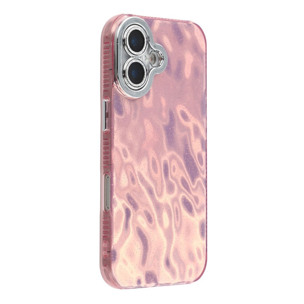 iPhone 17 - EIDERWOOD Hybrid Cover m. Kameralinsebeskyttelse - Rynket Mønster / Lyserød