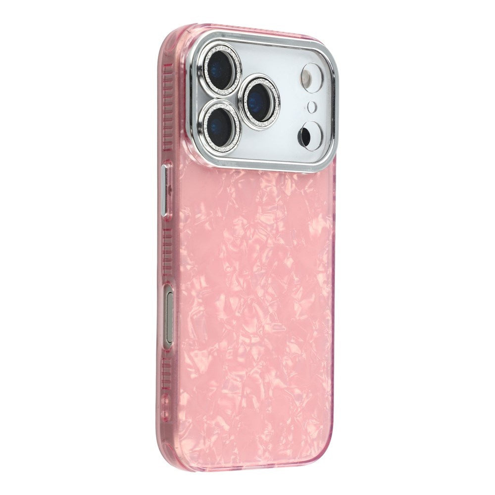 iPhone 17 Pro - EIDERWOOD Hybrid Cover m. Kameralinsebeskyttelse - Perlemorsmønster / Lyserød