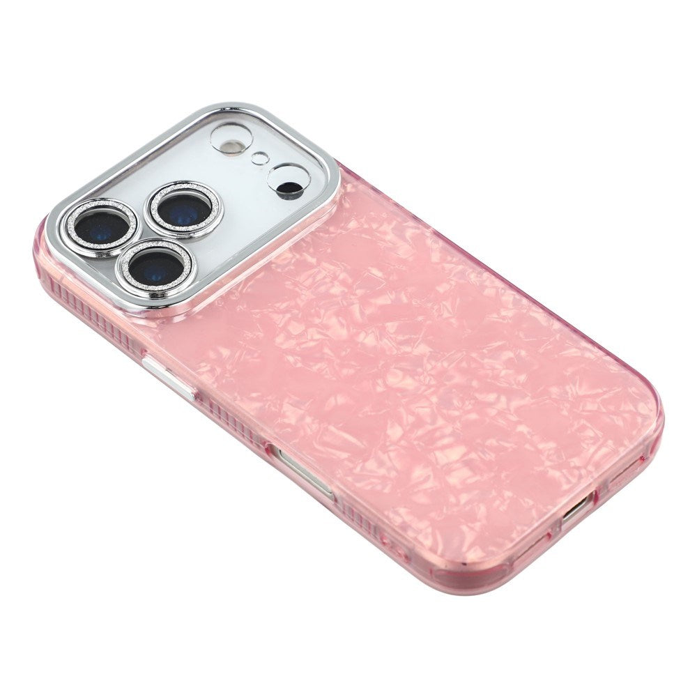 iPhone 17 Pro - EIDERWOOD Hybrid Cover m. Kameralinsebeskyttelse - Perlemorsmønster / Lyserød