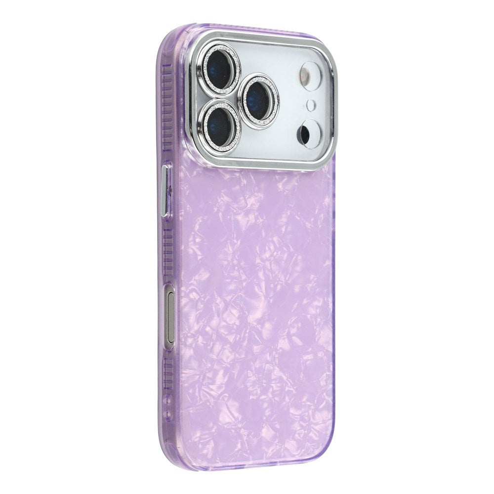 iPhone 17 Pro - EIDERWOOD Hybrid Cover m. Kameralinsebeskyttelse - Perlemorsmønster / Lilla