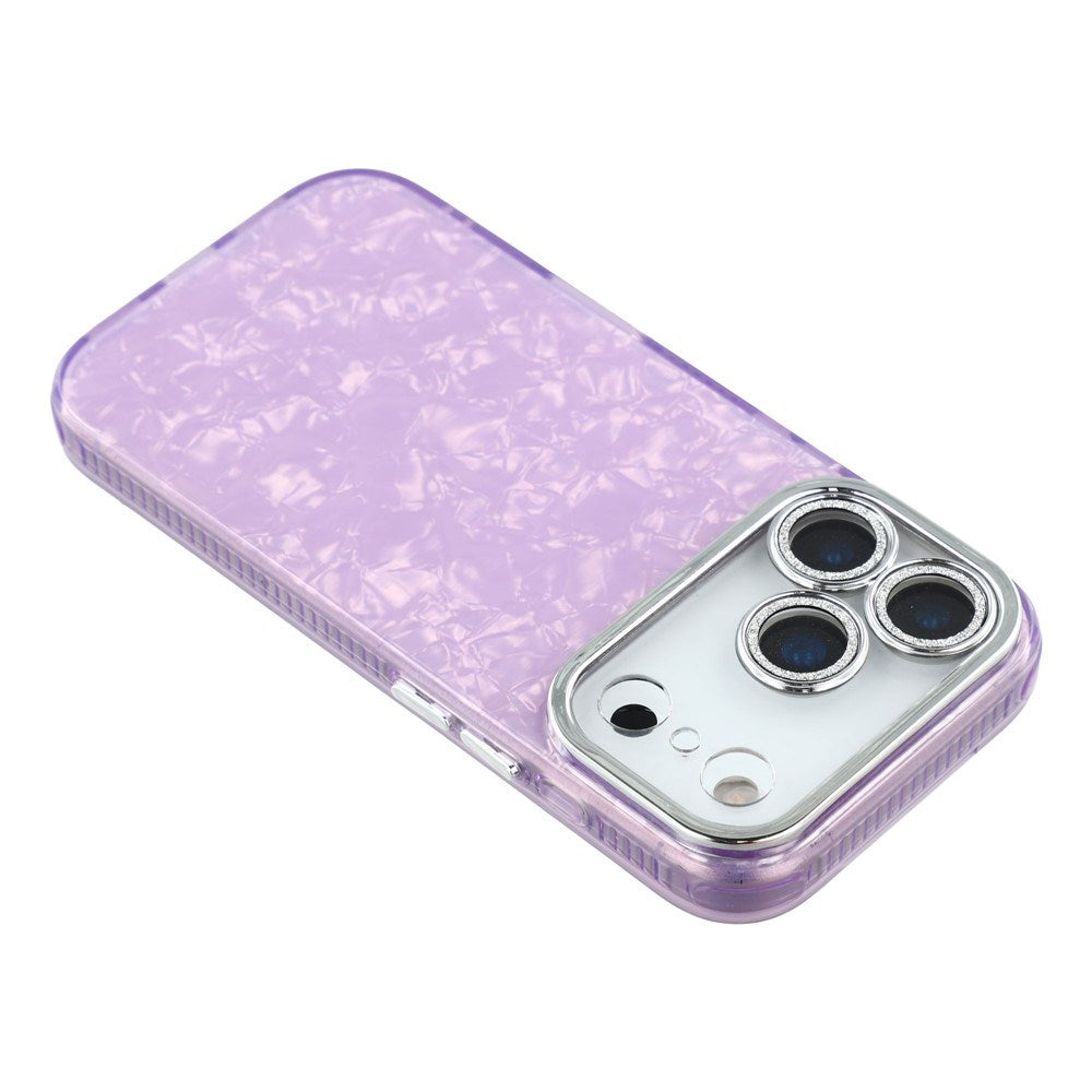iPhone 17 Pro - EIDERWOOD Hybrid Cover m. Kameralinsebeskyttelse - Perlemorsmønster / Lilla