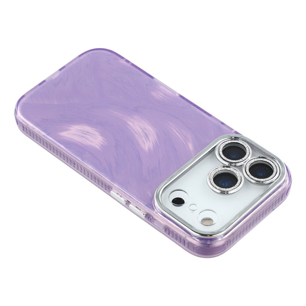 iPhone 17 Pro - EIDERWOOD Hybrid Cover m. Kameralinsebeskyttelse - Penselstrøgsmønster / Lilla