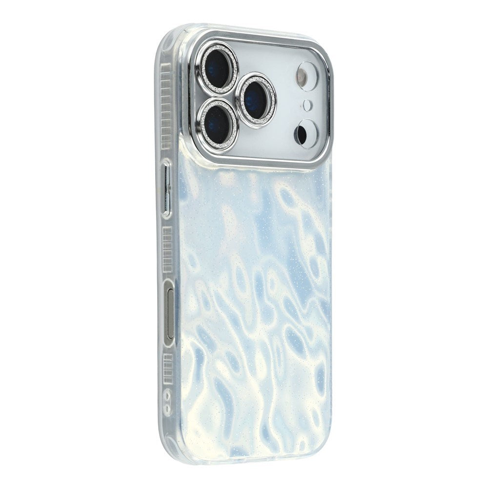 iPhone 17 Pro - EIDERWOOD Hybrid Cover m. Kameralinsebeskyttelse - Rynket Mønster / Sølv