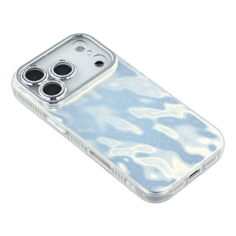 iPhone 17 Pro - EIDERWOOD Hybrid Cover m. Kameralinsebeskyttelse - Rynket Mønster / Sølv