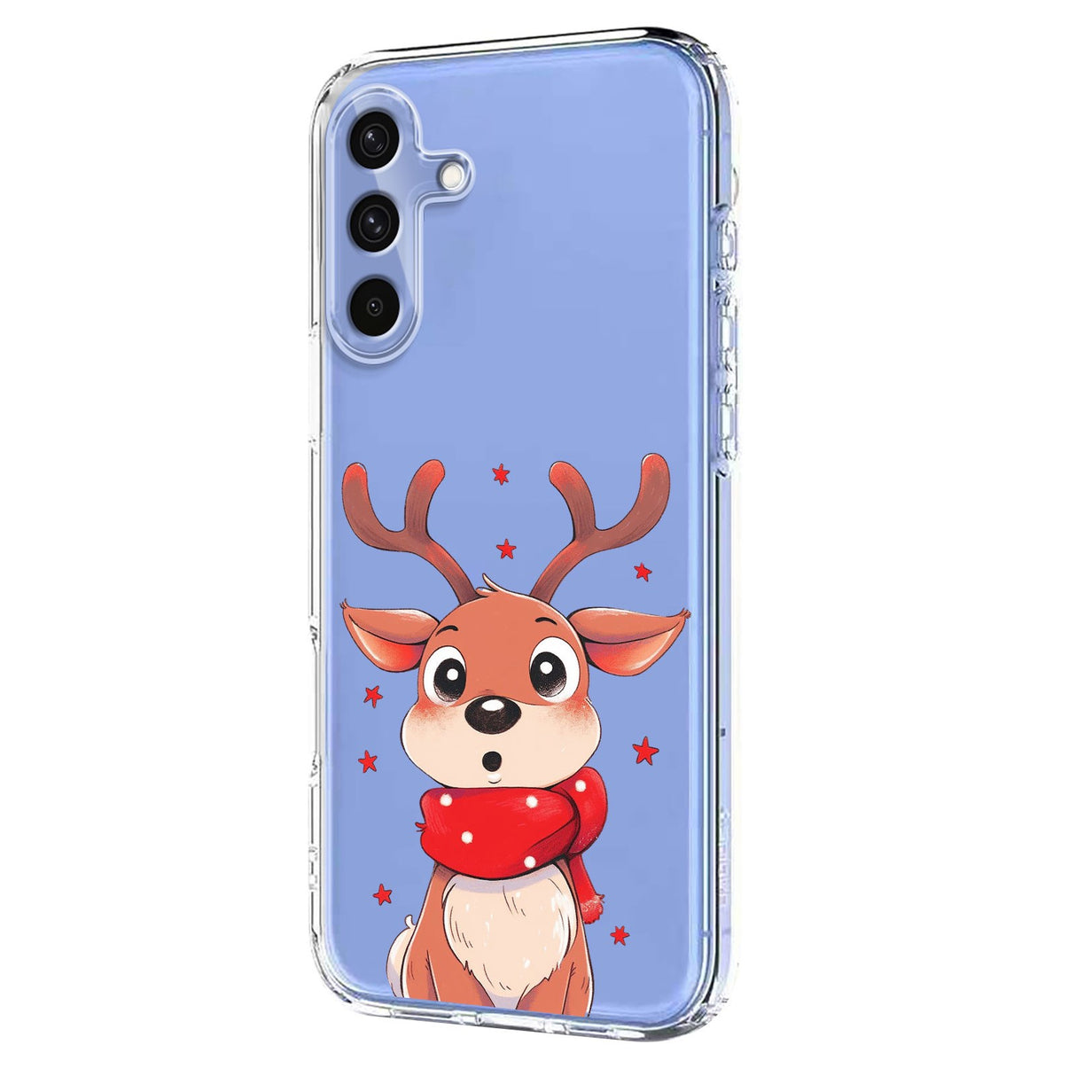 EIDERWOOD Samsung Galaxy A56 (5G) Fleksibelt Plast Jule Mobil Cover - Gennemsigtig / Rensdyr