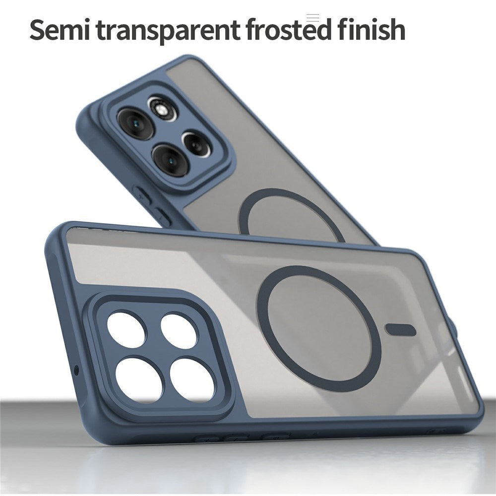 Motorola Moto G86 Power EIDERWOOD Hybrid Plastik Mobil Cover - MagSafe Kompatibel - Blå