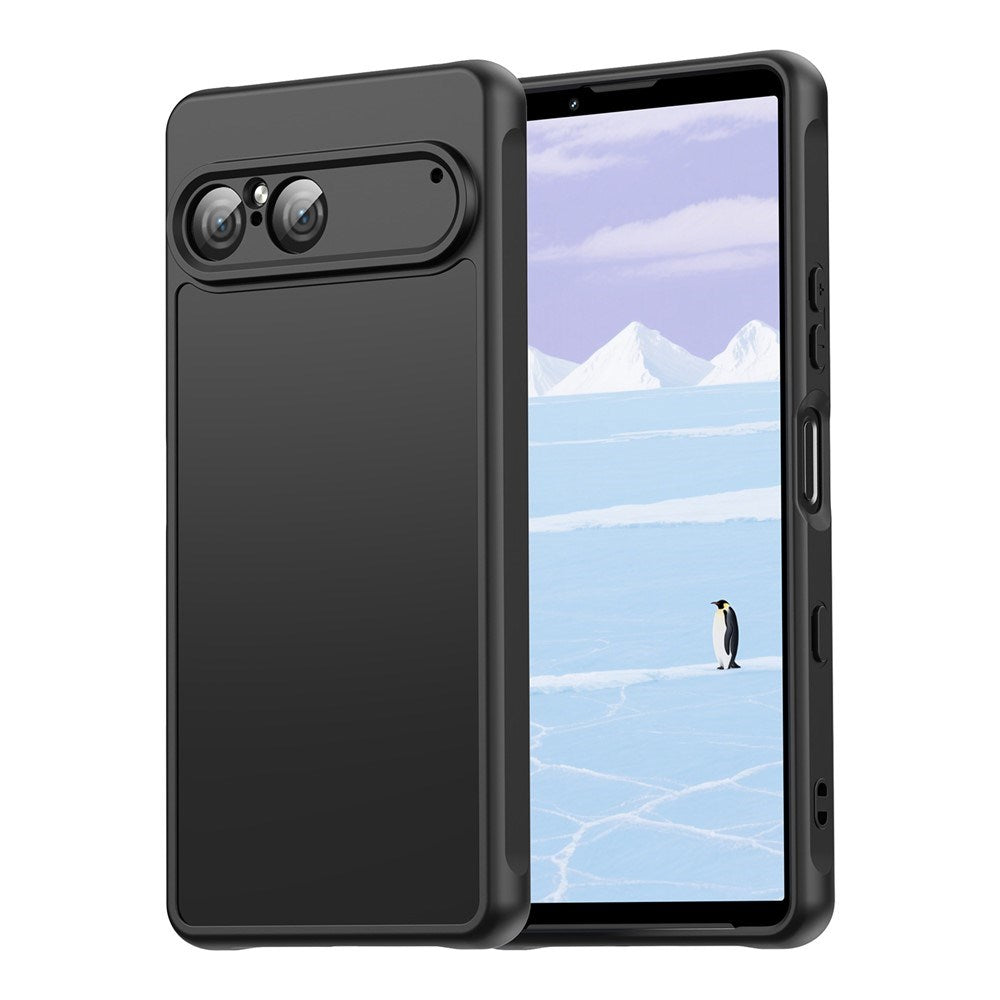 Sony Xperia 10 VII - EIDERWOOD Mat Hybrid Bagside Cover - Sort