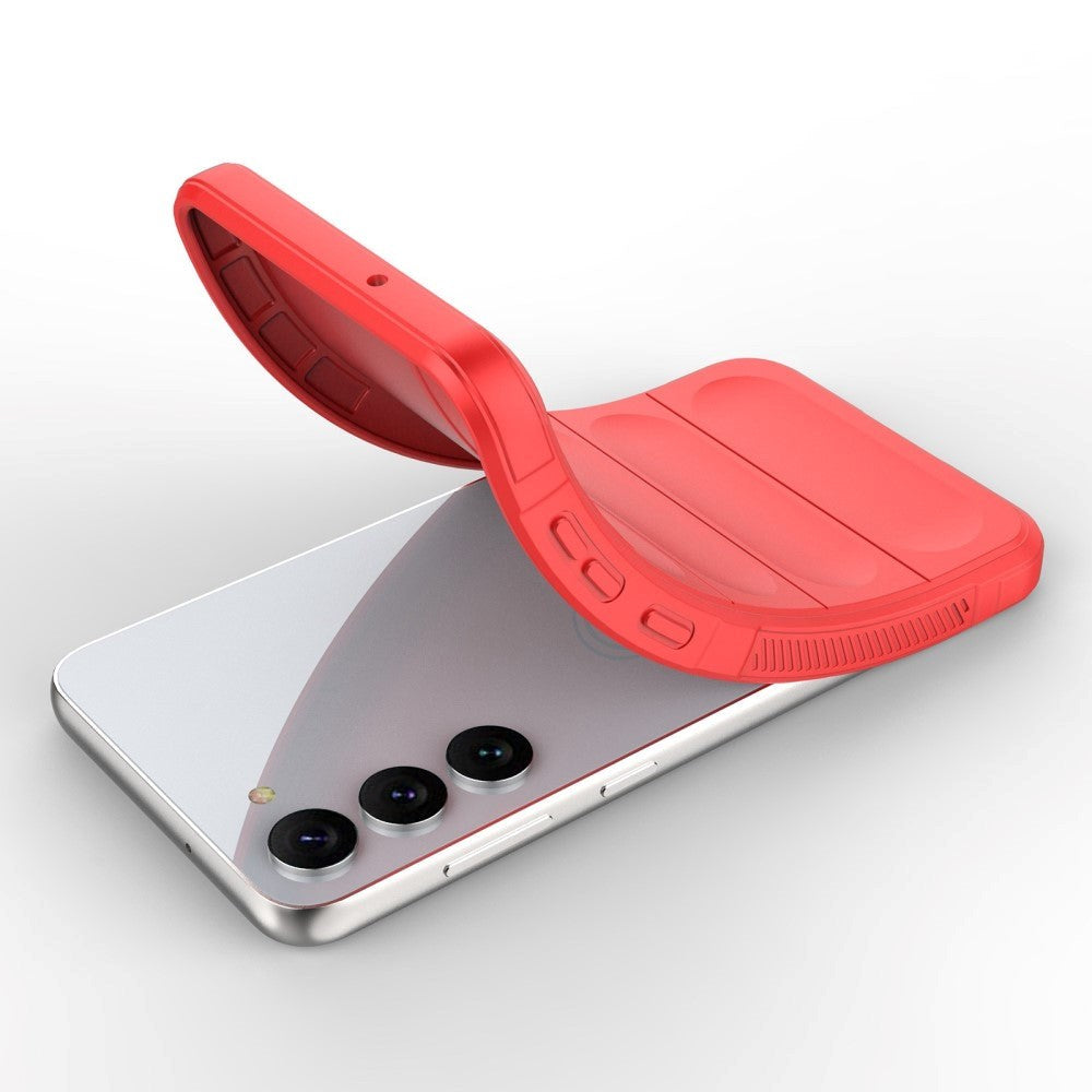 Samsung Galaxy S23 Fleksibelt Plastik Bagside Cover - Rød