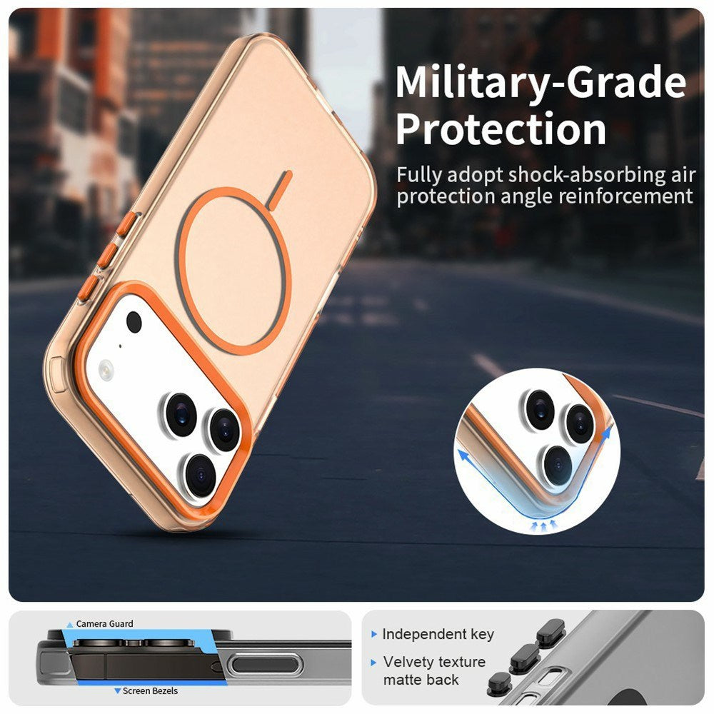 iPhone 18 Pro / 17 Pro EIDERWOOD Hybrid Plast Bagside Cover - MagSafe Kompatibel - Orange