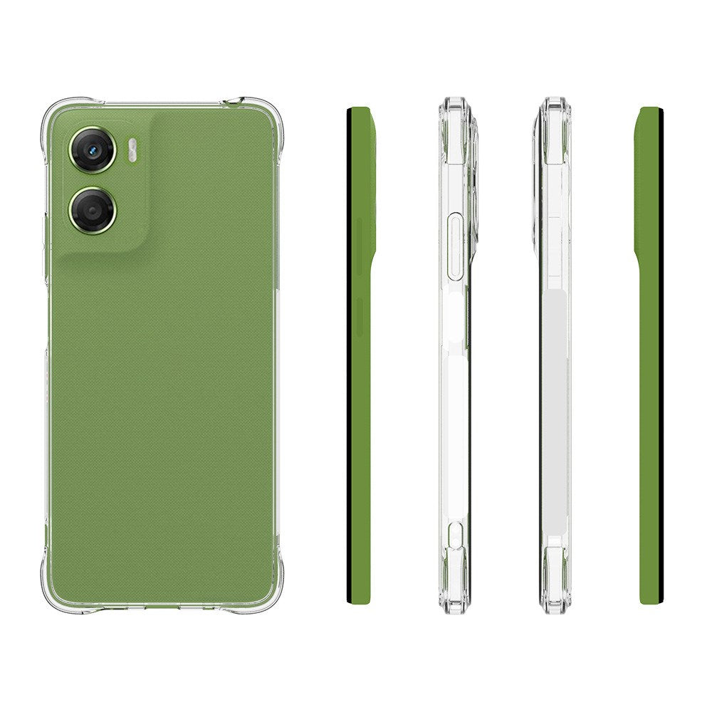 Motorola Moto G06 / G06 Power EIDERWOOD Fleksibelt Plast Bagside Cover m. Stødabsorberende Hjørner - Gennemsigtig