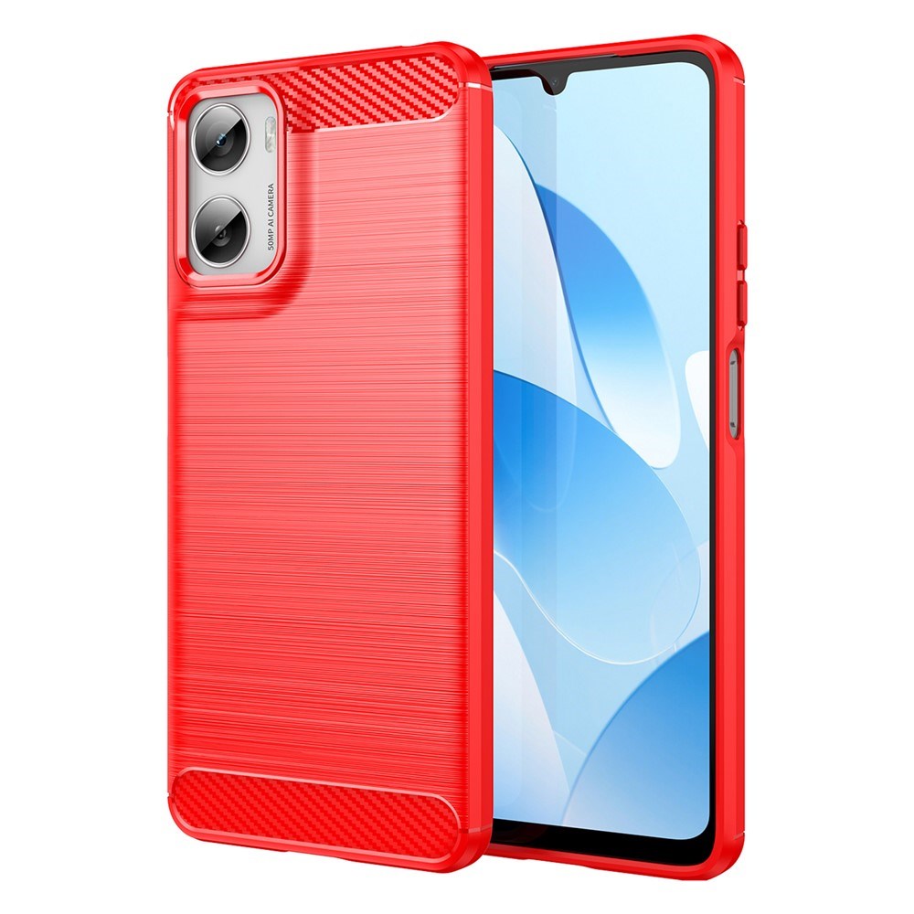 EIDERWOOD Motorola Moto G06 / G06 Power - Carbon Fiber Mobil Cover - Rød