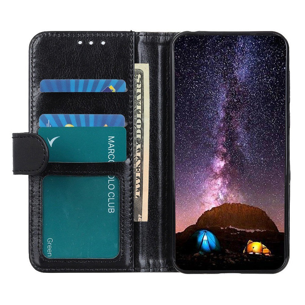 EIDERWOOD Motorola Moto G06 Kunstlæder Flipcover med Pung - Sort