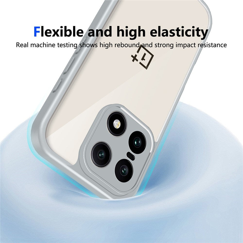 EIDERWOOD OnePlus 15 Fleksibelt Plast Mobil Cover - Gennemsigtig/Grå