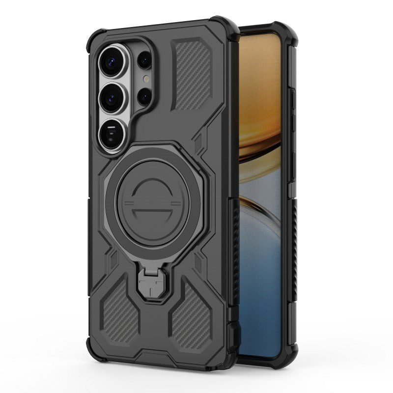Samsung Galaxy S26 Ultra Håndværkercover m. Kickstand & 2 x Skærmbeskyttelse - Sort