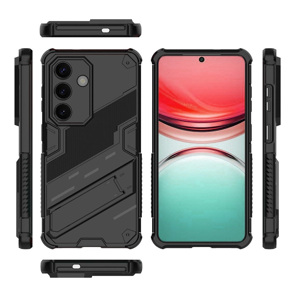 EIDERWOOD Samsung Galaxy S26 Hybrid Håndværker Bagside Cover - Kickstand - Sort