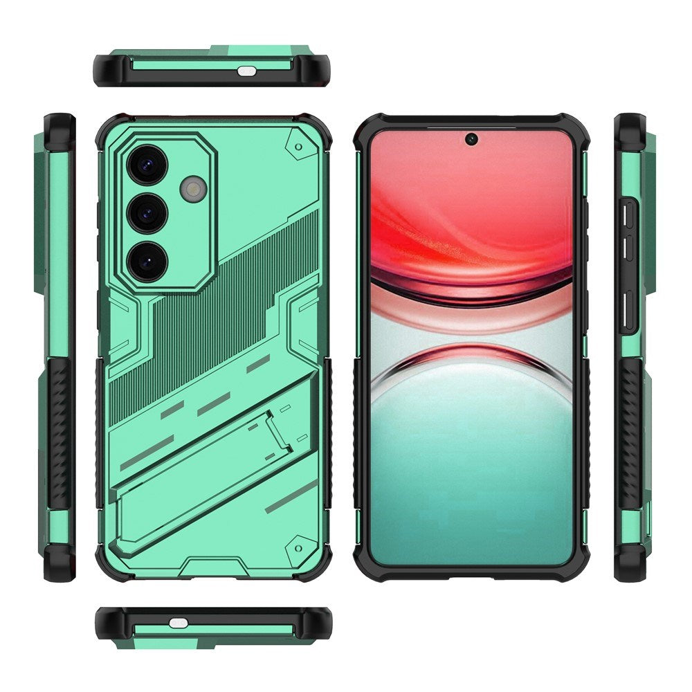 EIDERWOOD Samsung Galaxy S26 Hybrid Håndværker Bagside Cover - Kickstand - Grøn