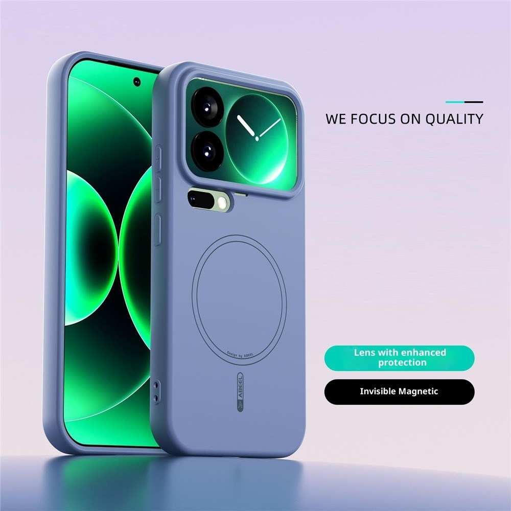 Xiaomi 17 Pro Silikone Mobil Cover - MagSafe Kompatibel - Blå