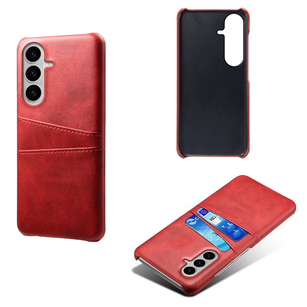 EIDERWOOD Samsung Galaxy S26 Kunstlæder Bagside Cover m. Kortholder - Rød
