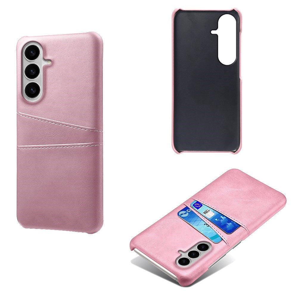 EIDERWOOD Samsung Galaxy S26 Kunstlæder Bagside Cover m. Kortholder - Lyserød