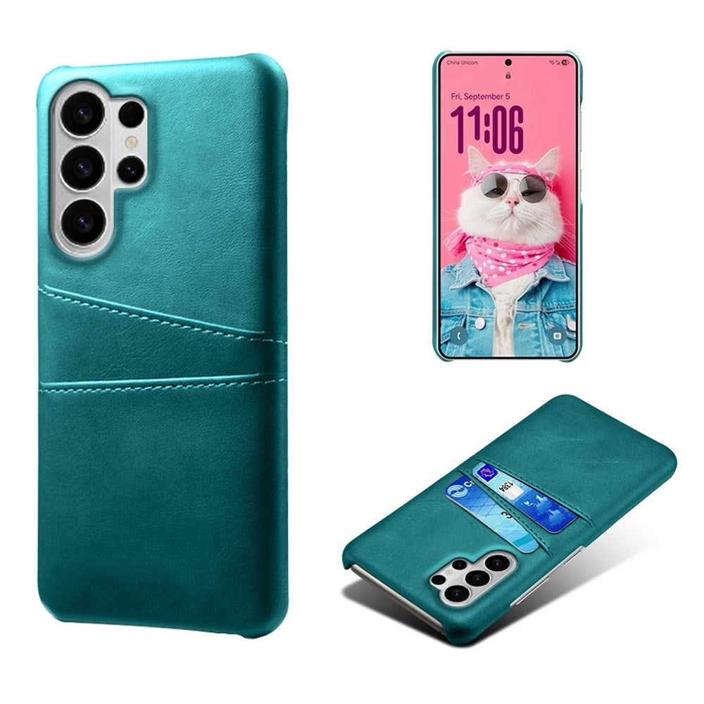 EIDERWOOD Samsung Galaxy S26 Ultra Kunstlæder Bagside Cover m. Kortholder - Grøn