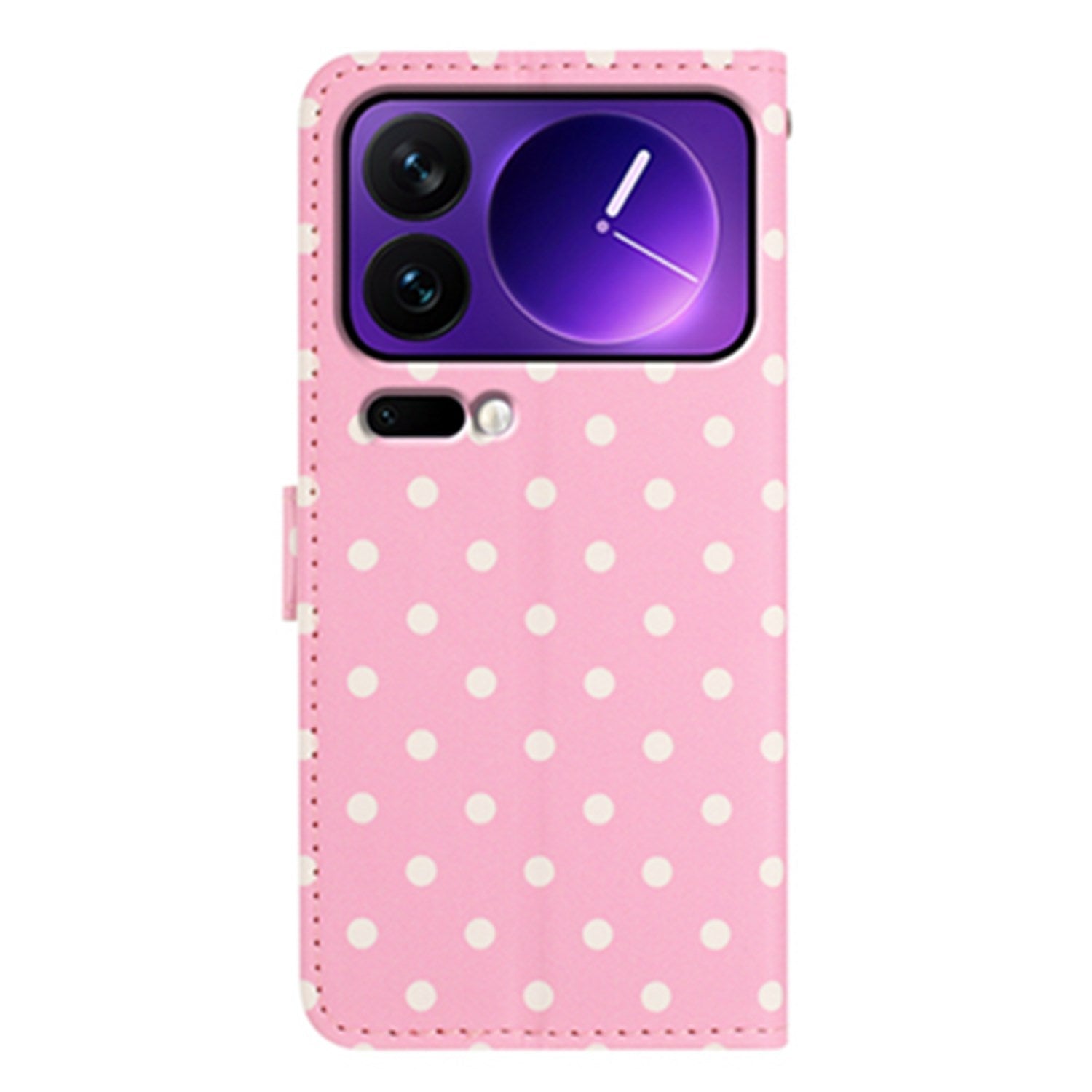 EIDERWOOD Xiaomi 17 Pro Max Kunstlæder Flip Mobil Cover m. Polka Design - Lyserød