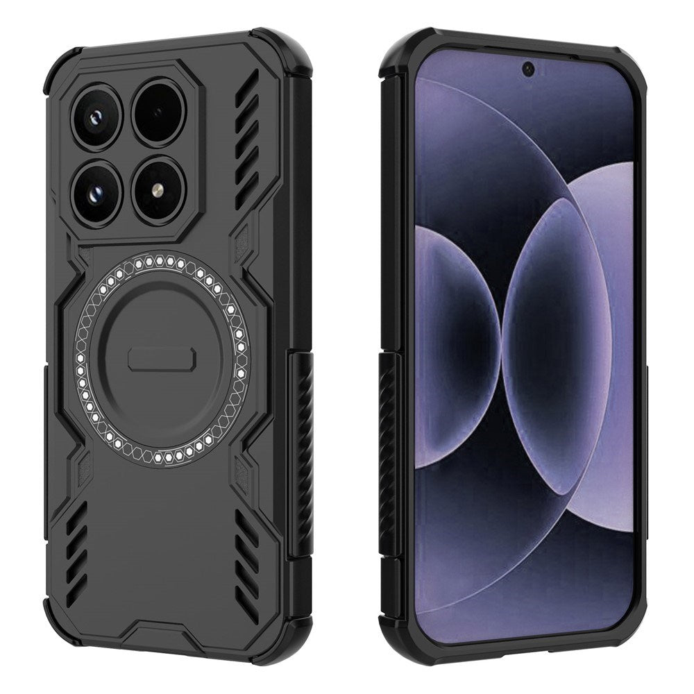 EIDERWOOD Xiaomi 17 Håndværker Hybrid Mobil Cover m. Varmeafledning - Sort