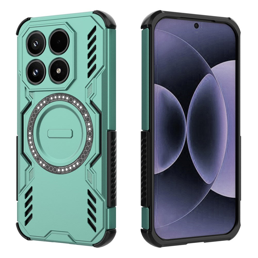 EIDERWOOD Xiaomi 17 Håndværker Hybrid Mobil Cover m. Varmeafledning - Grøn