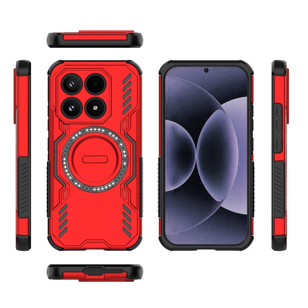 EIDERWOOD Xiaomi 17 Håndværker Hybrid Mobil Cover m. Varmeafledning - Rød