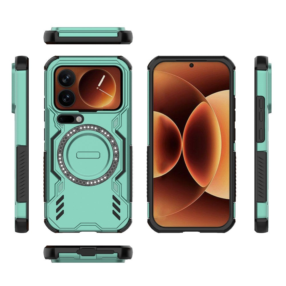EIDERWOOD Xiaomi 17 Pro Håndværker Hybrid Mobil Cover m. Varmeafledning - Grøn