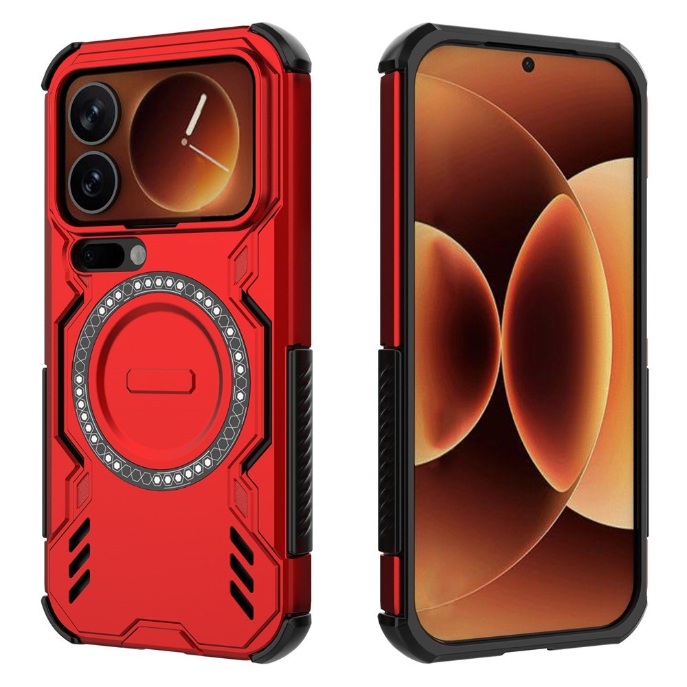 EIDERWOOD Xiaomi 17 Pro Håndværker Hybrid Mobil Cover m. Varmeafledning - Rød