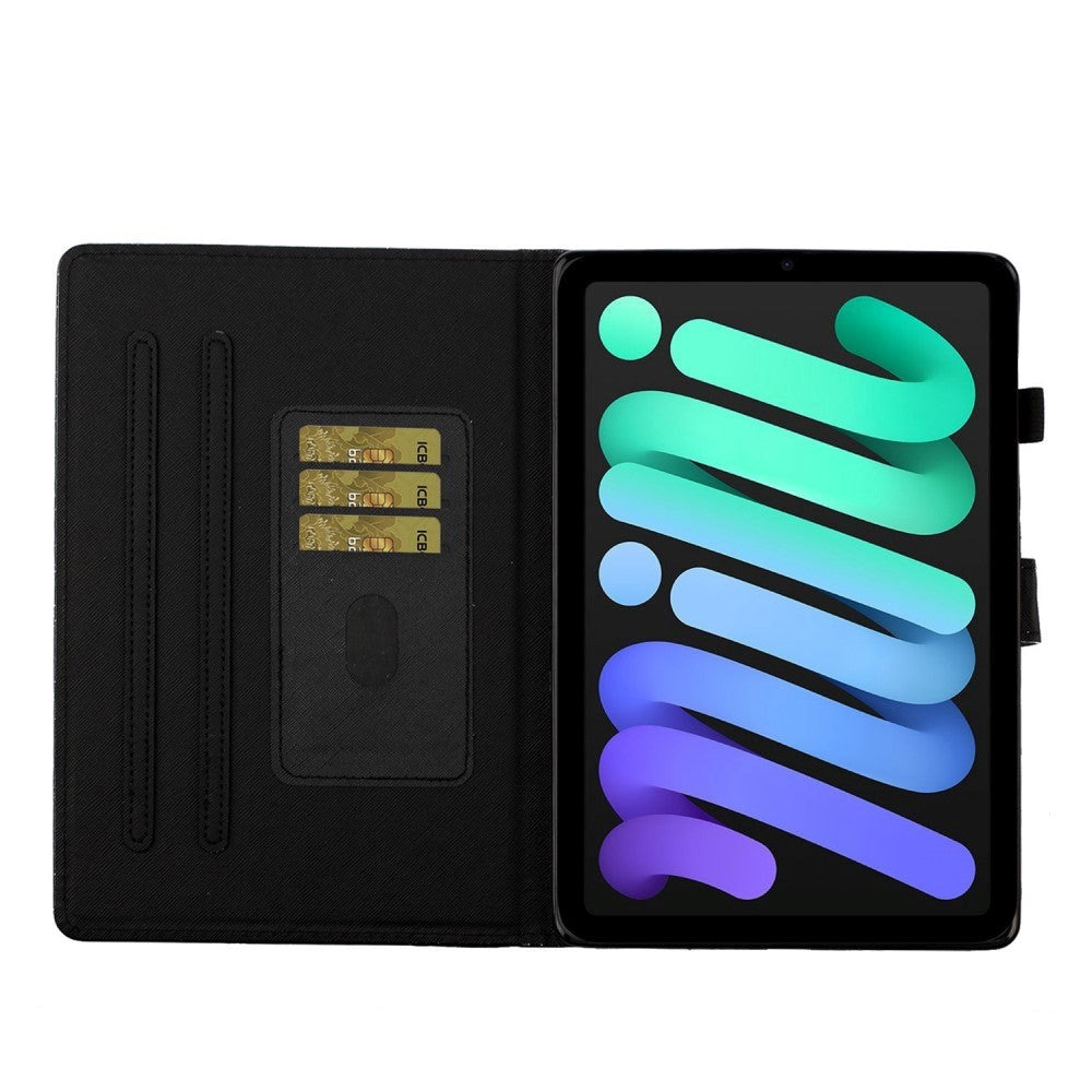 iPad 11" (2025) / iPad 10.9" (2024/2022) Glitter Flip Cover m. Flipstander & Kortholder - Lyserød