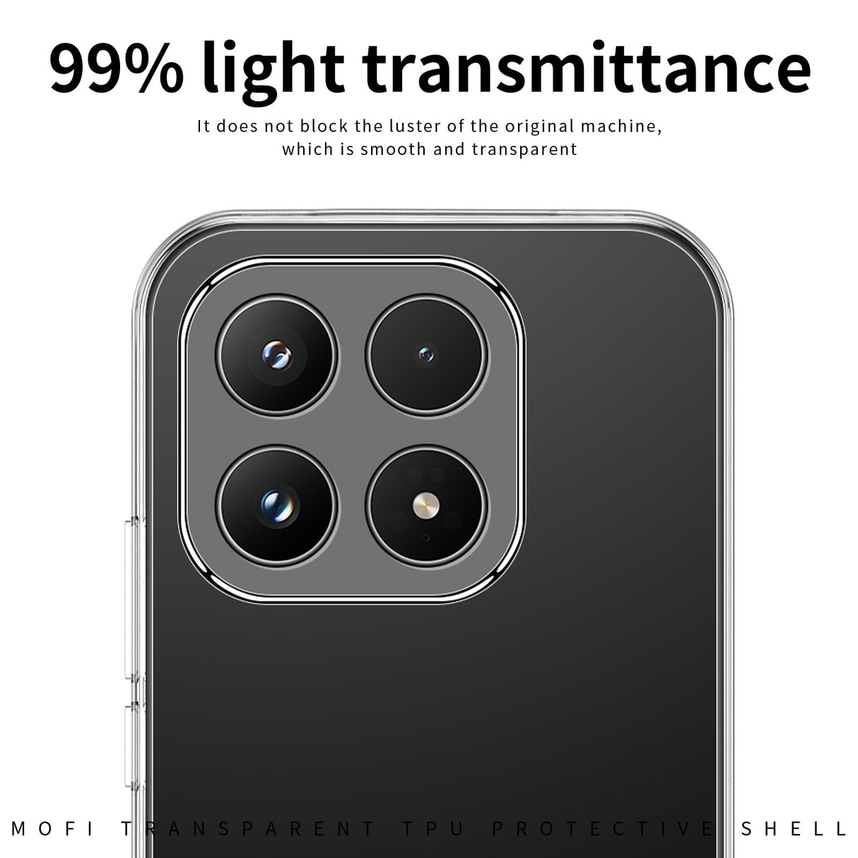 MOFI Xiaomi 17 Slankt Plastik Mobil Cover - Gennemsigtig