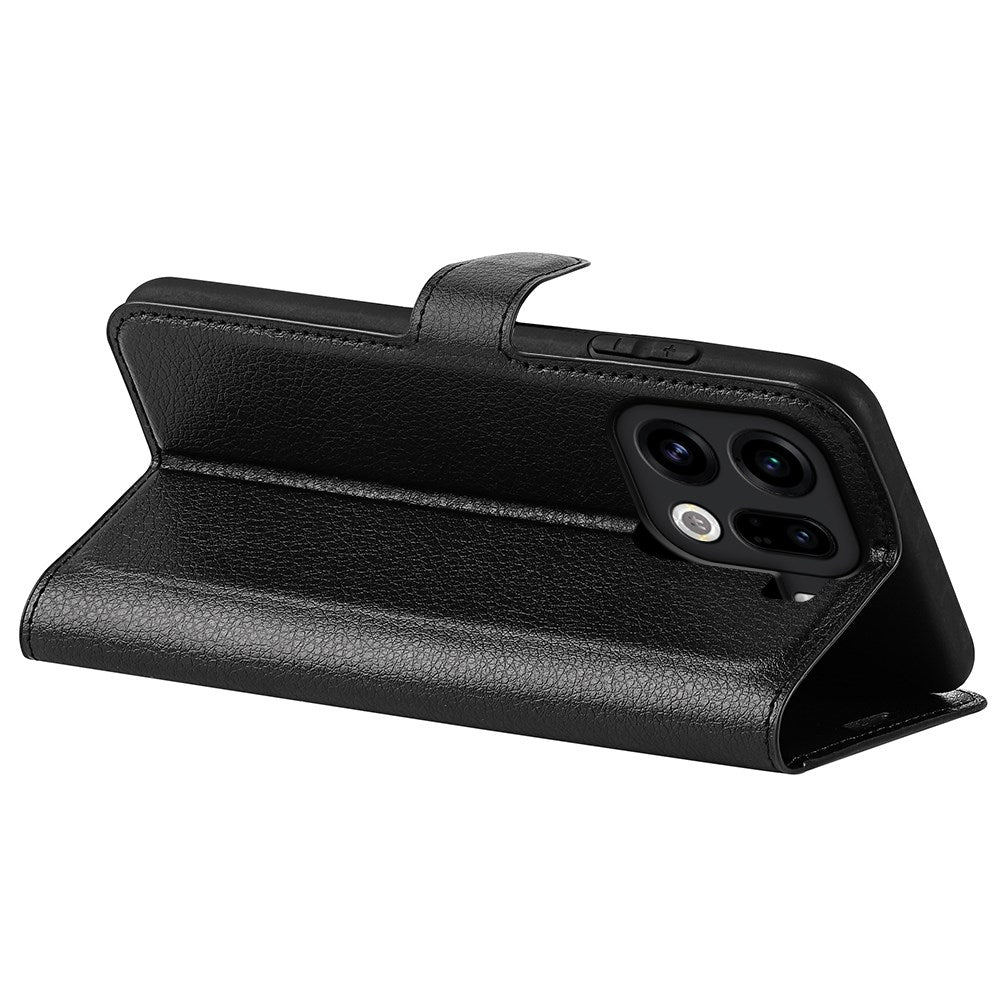 OPPO Find X9 Pro - EIDERWOOD Kunstlæder Flip Cover - Sort