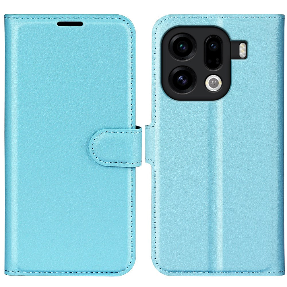 OPPO Find X9 Pro - EIDERWOOD Kunstlæder Flip Cover - Blå