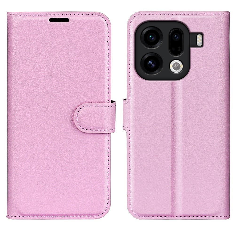 OPPO Find X9 Pro - EIDERWOOD Kunstlæder Flip Cover - Lyserød