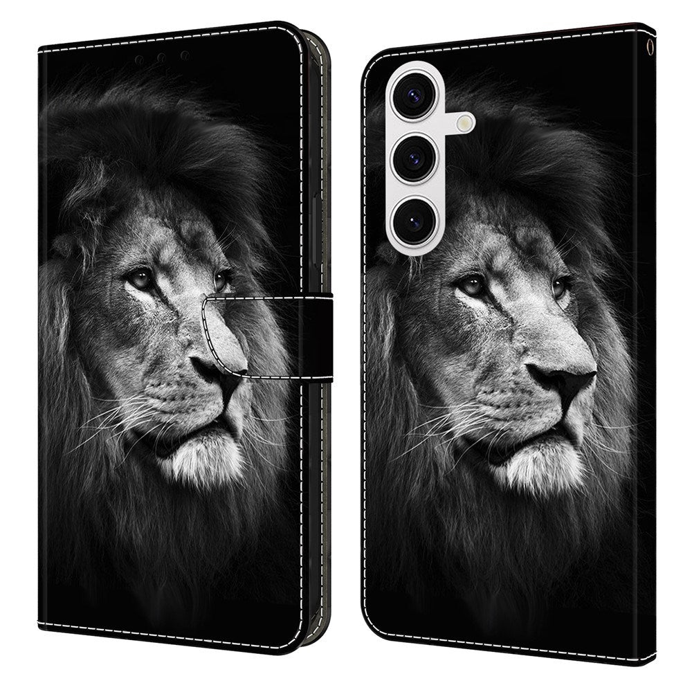 EIDERWOOD Samsung Galaxy S26+ (Plus) Kunstlæder Flip Cover m. Print - Løve