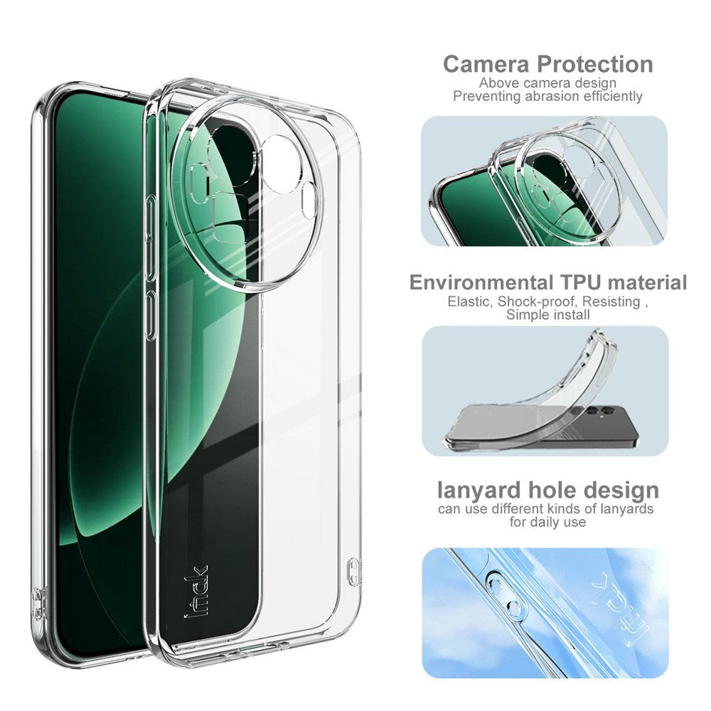 Realme GT 8 Pro IMAK Fleksibelt Plastik Bagside Cover - Gennemsigtig