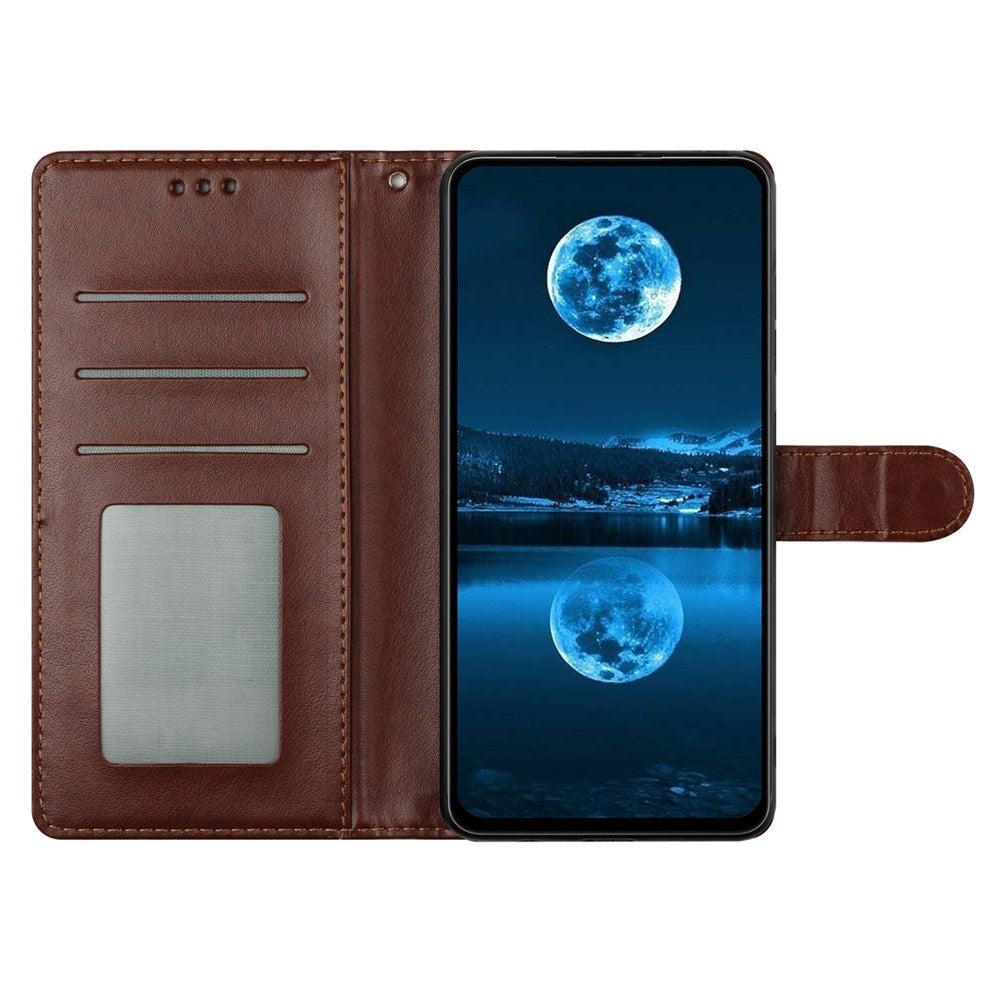 Samsung Galaxy A27 EIDERWOOD Kunstlæder Flip Cover - Strop - Brun
