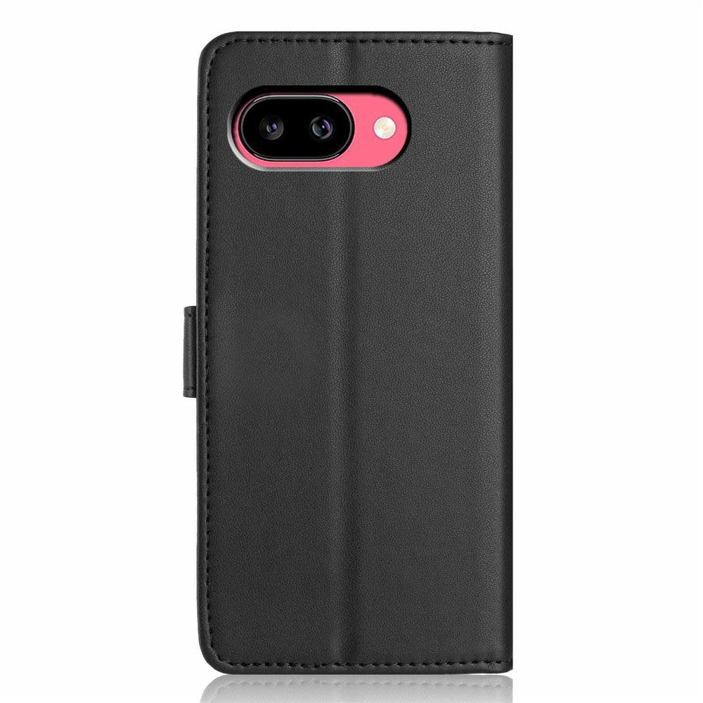 Google Pixel 10a EIDERWOOD Kunstlæder Flip Cover m. Strop - Sort