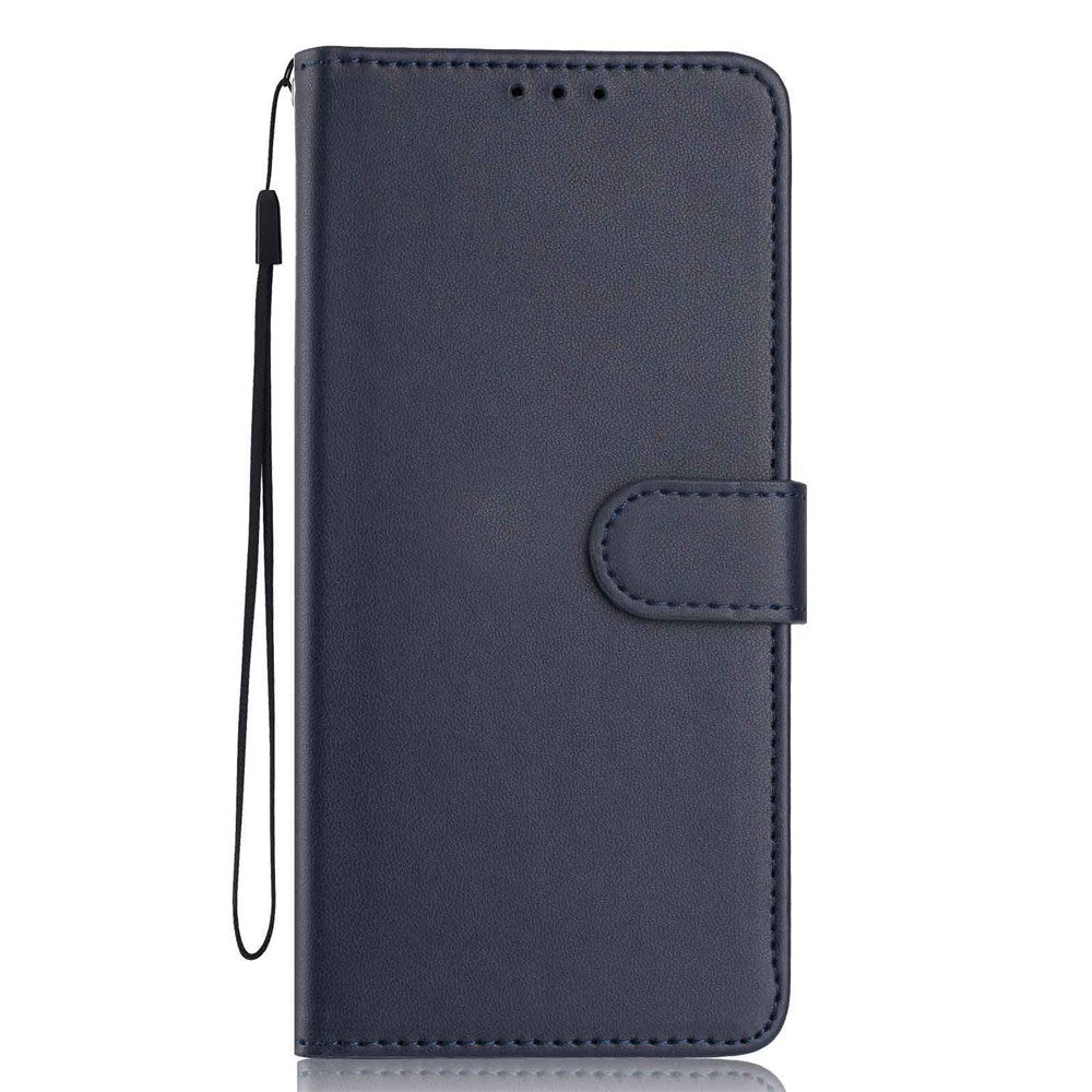 Google Pixel 10a EIDERWOOD Kunstlæder Flip Cover m. Strop - Blå