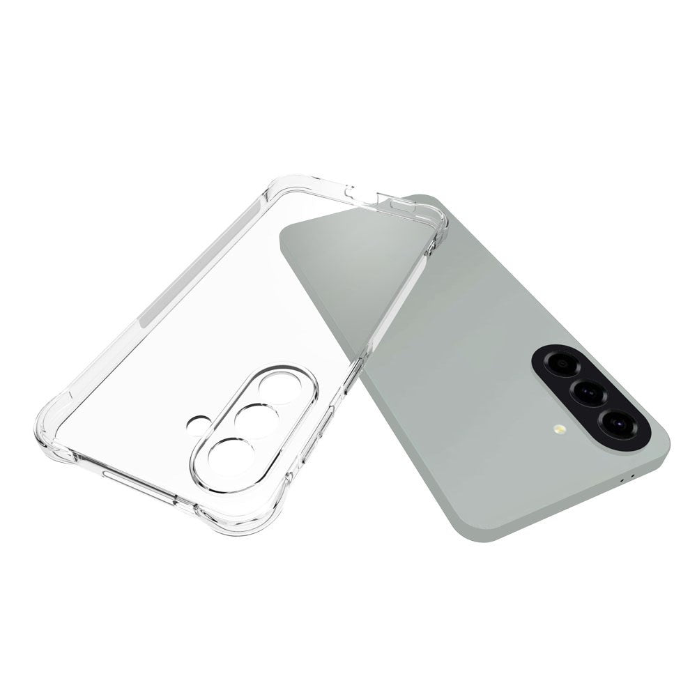 Samsung Galaxy A57 EIDERWOOD Fleksibelt Plast Bagside Cover m. Stødabsorberende Hjørner - Gennemsigtig