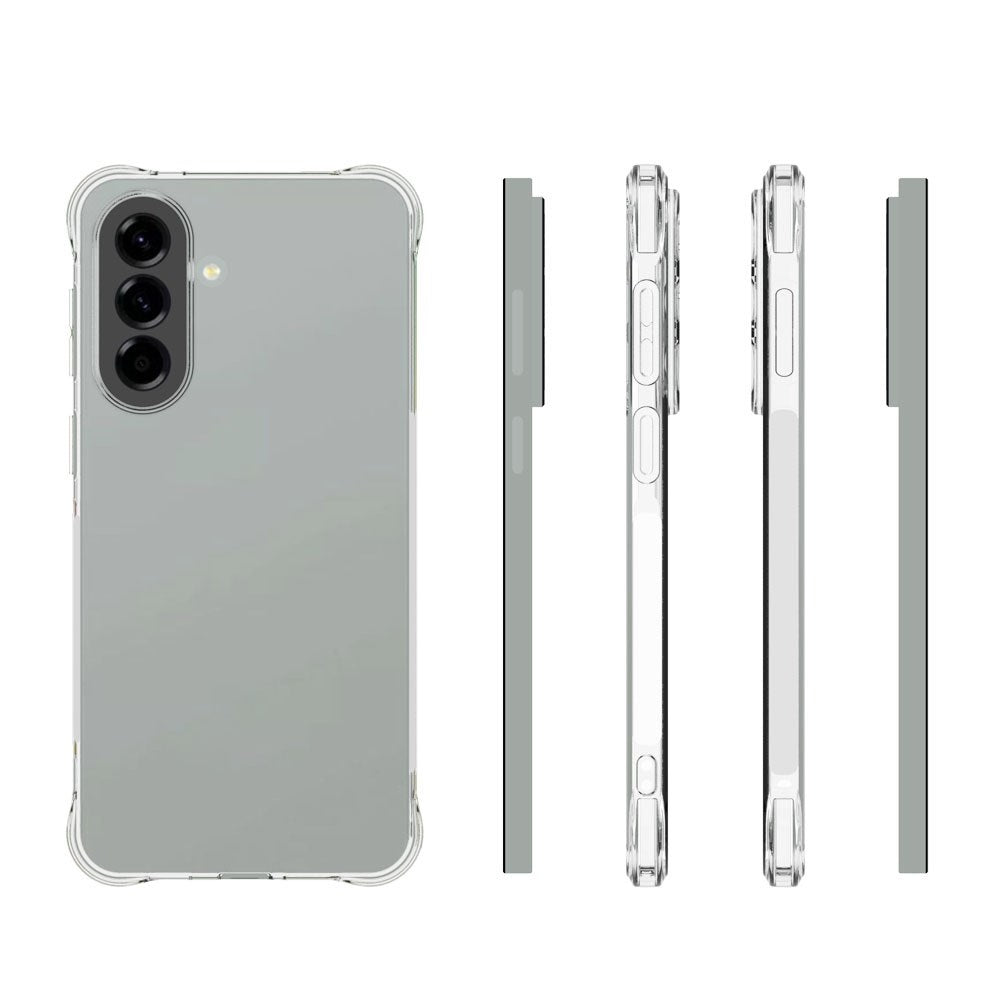 Samsung Galaxy A57 EIDERWOOD Fleksibelt Plast Bagside Cover m. Stødabsorberende Hjørner - Gennemsigtig