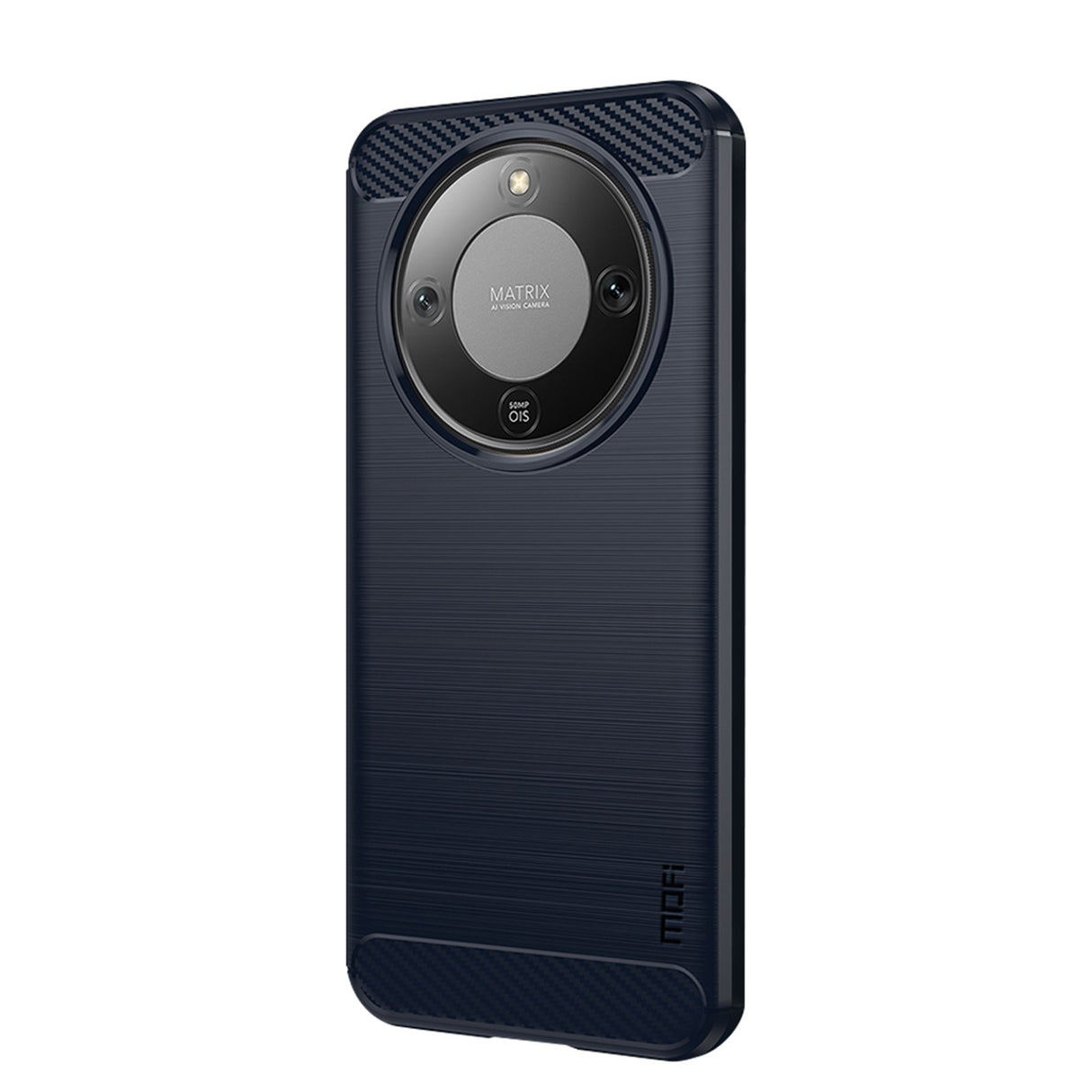 Honor Magic8 Lite MOFI Brushed Carbon Fiber Plast Mobilcover - Blå