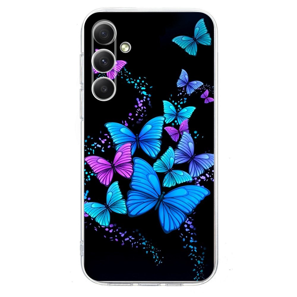 EIDERWOOD Samsung Galaxy A57 Fleksibelt Plast Bagside Cover m. Mønster - Sommerfugle