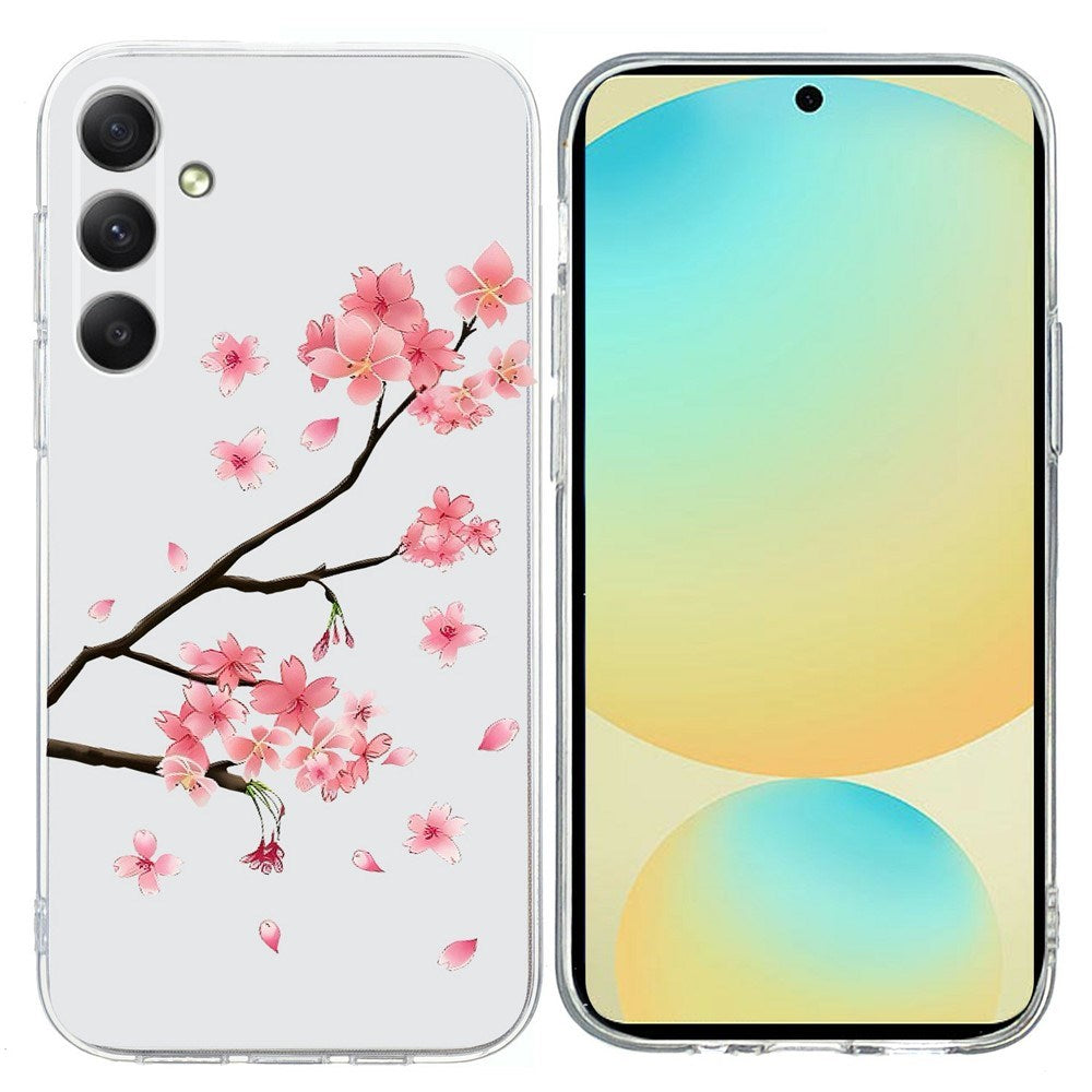 EIDERWOOD Samsung Galaxy A57 Fleksibelt Plast Bagside Cover m. Mønster - Blommeblomst