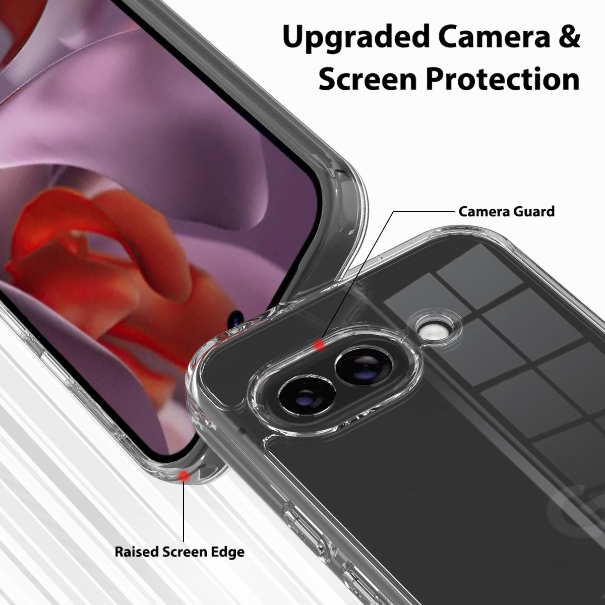 Google Pixel 10a EIDERWOOD Hybrid Mobilcover - Gennemsigtig